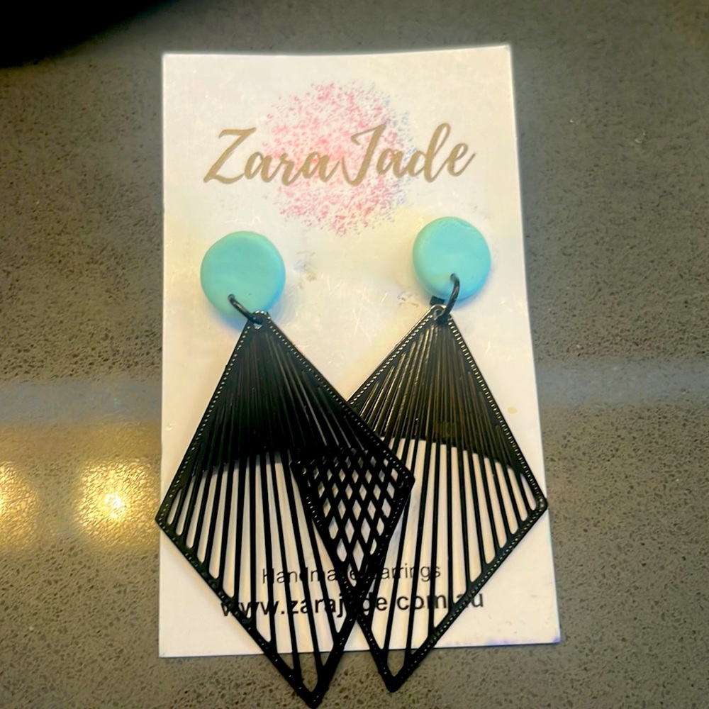 Zara Jade earrings never worn.